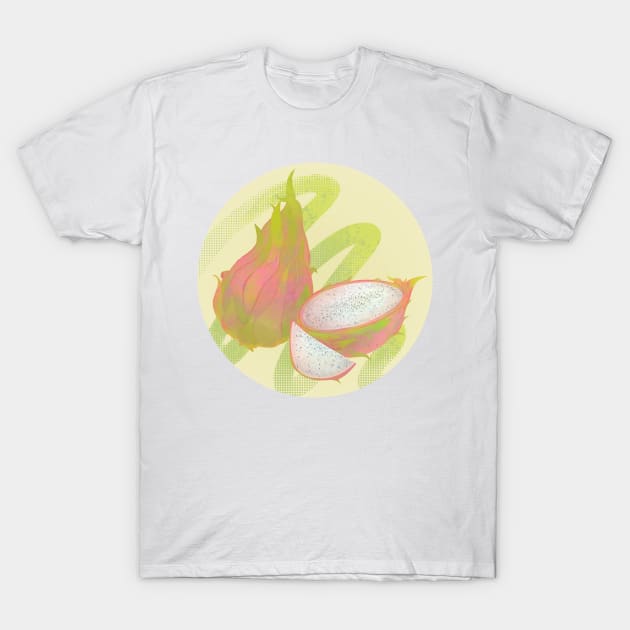 Dragonfruit Illustration T-Shirt by mirandachurch